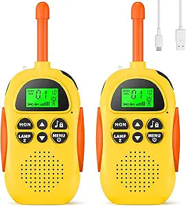Rechargeable Walkie Talkies for Kids - Perfect Outdoor Toy Gift