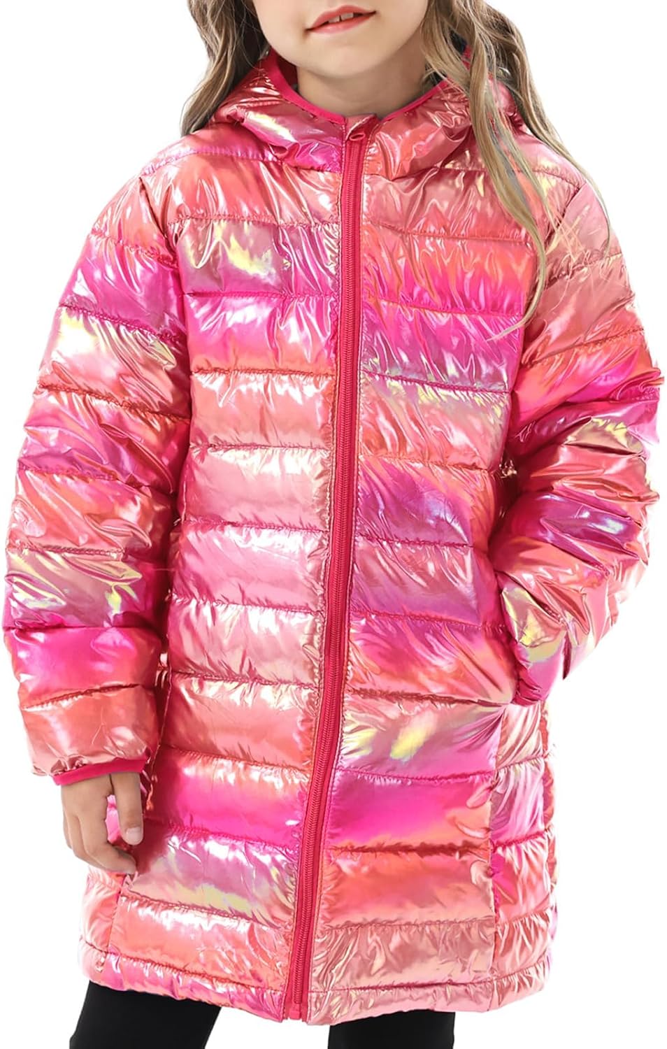 Cutemile Girls Winter Jacket Long Puffer Coat for 6-12 Years