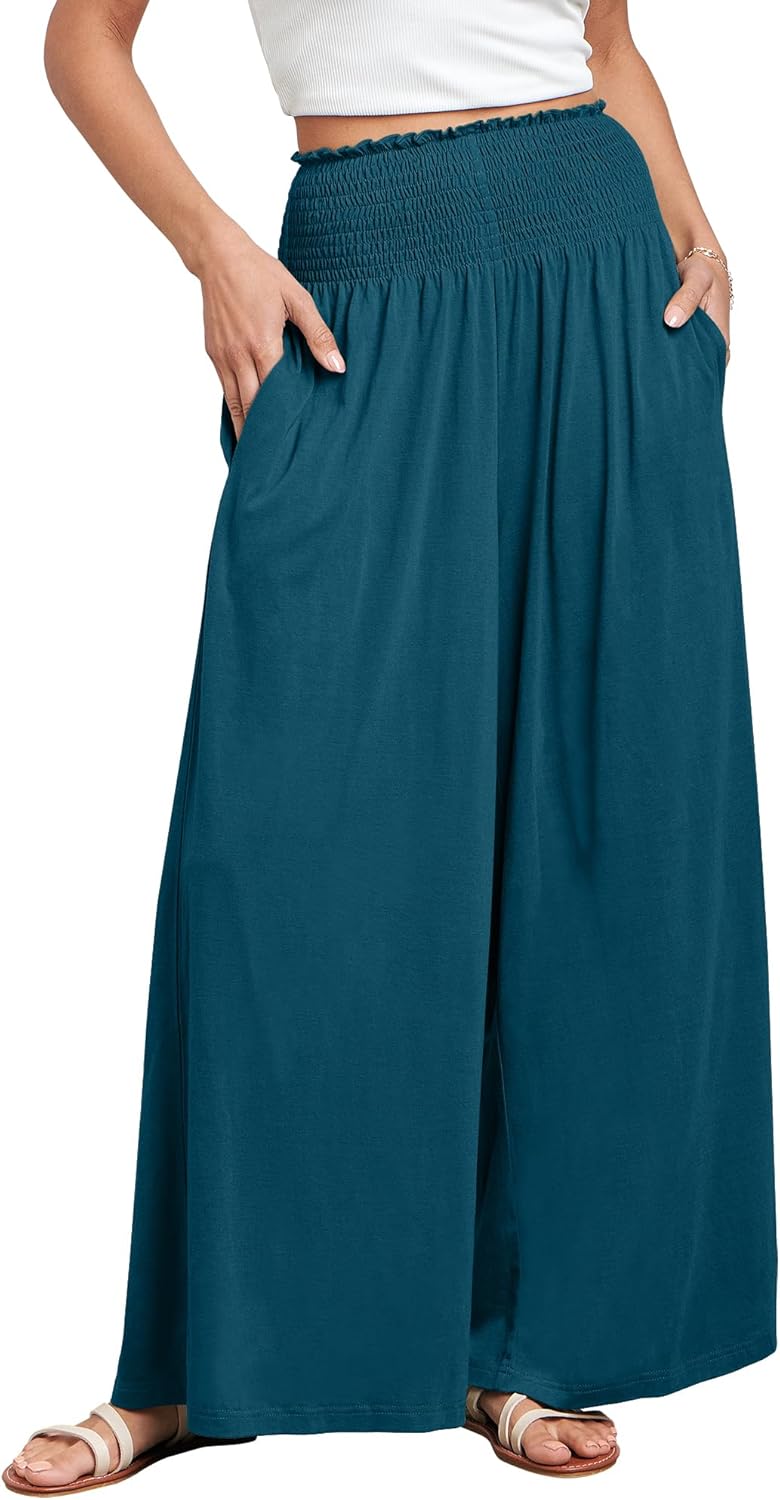 Chic Women Palazzo Pants for Summer Boho Style and Comfort