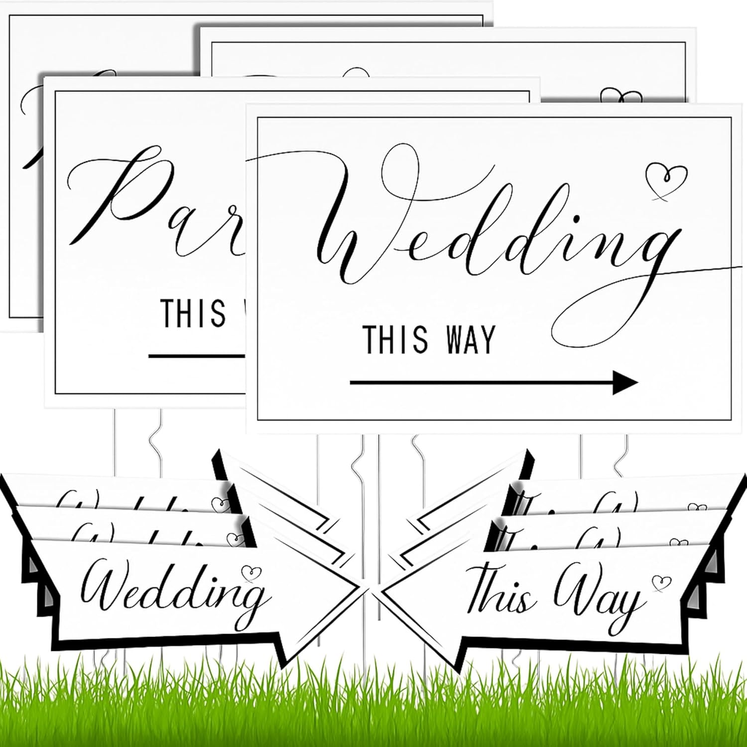 Wedding Directional Parking Signs for Perfect Guest Navigation