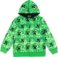 Minecraft Fleece Zip Up Hoodie for Kids - Comfy and Stylish