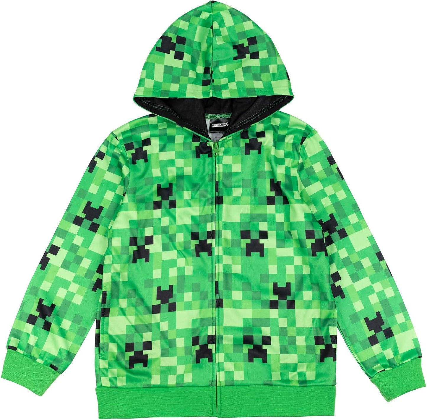 Minecraft Fleece Zip Up Hoodie for Kids - Comfy and Stylish