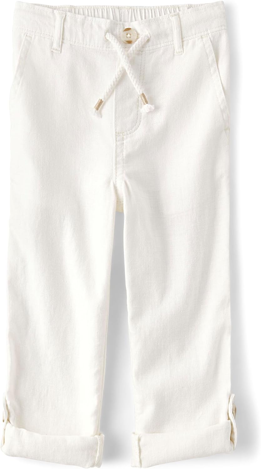 Gymboree Boys Pull on Linen Pants for Toddler Spring Style