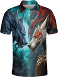 Wild Animal 3D Print Polo: Dry Fit Men's/Women's Set