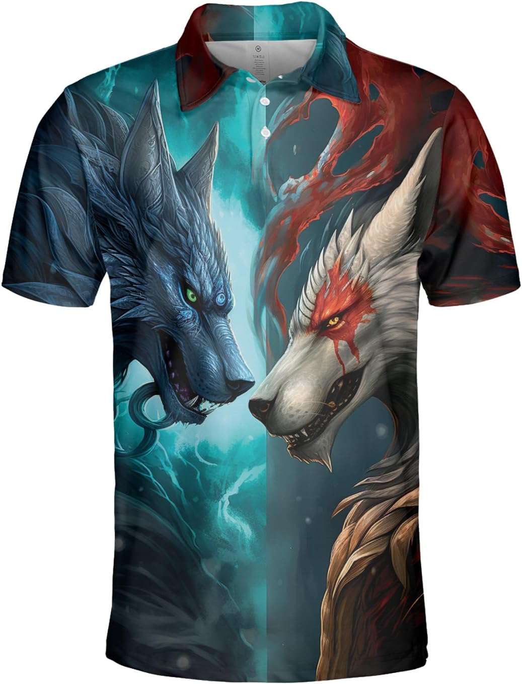 Wild Animal 3D Print Polo: Dry Fit Men's/Women's Set