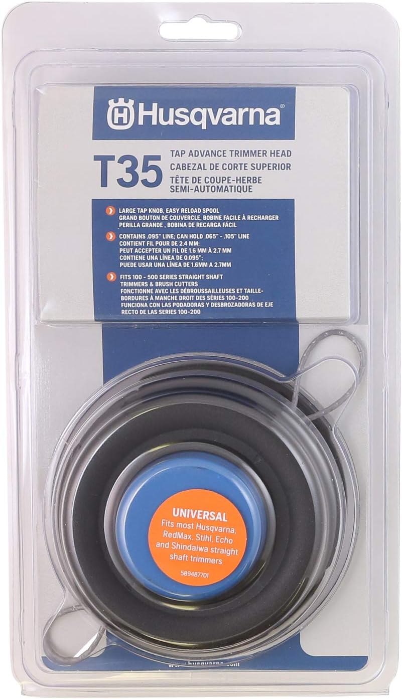 Husqvarna T35 Universal String Trimmer Head for Easy Trimming