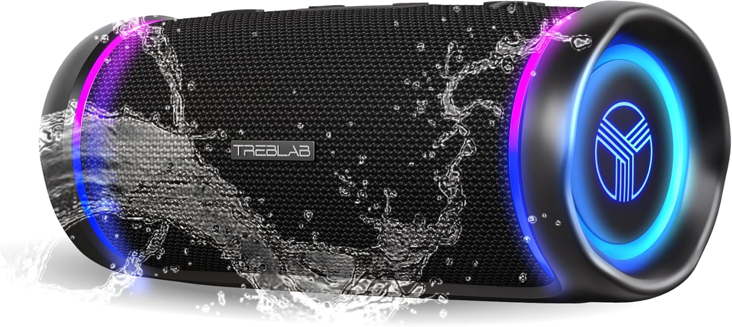 TREBLAB HD77 Portable Bluetooth Speaker with 25W Powerful Bass