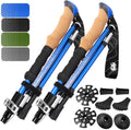 Premium Foldable Hiking Poles with Cork Grips - Compact & Adjustable