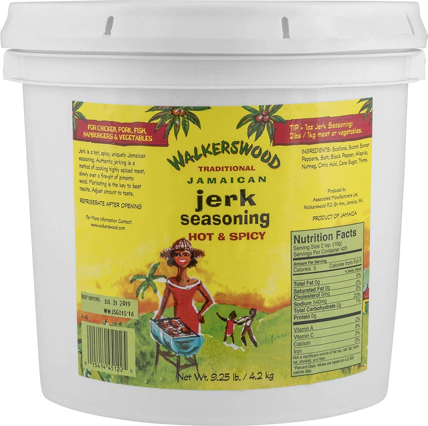 Walkerswood Traditional Jamaican Jerk Seasoning for Spicy Dishes