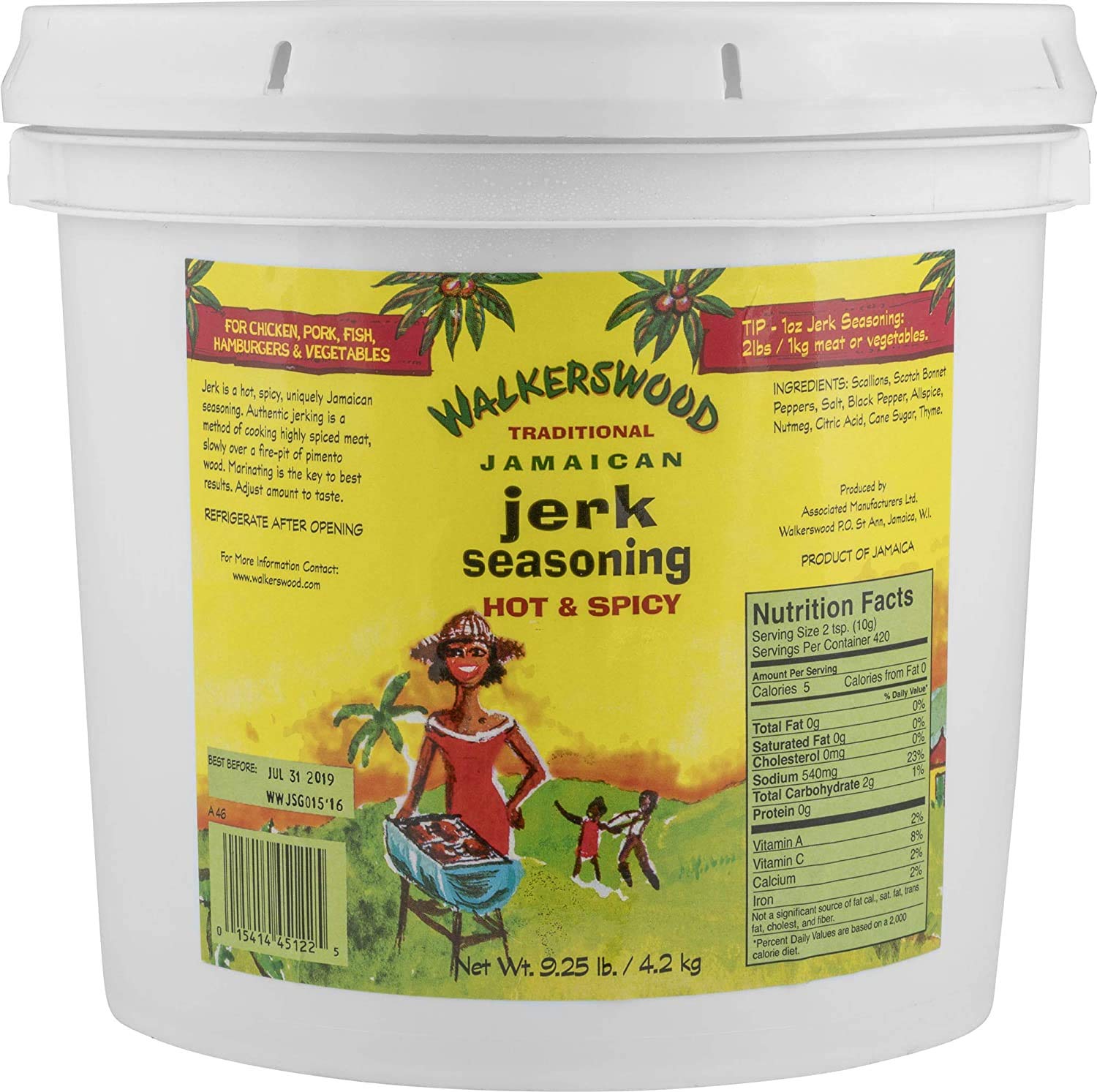 Walkerswood Traditional Jamaican Jerk Seasoning for Spicy Dishes