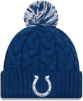 New Era Women's NFL Cuff Pom Beanie Hat for Cozy Winter Style