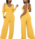 Women's Ribbed 2 Piece Jumpsuit Set with Cardigan - Cozy Everyday Fit