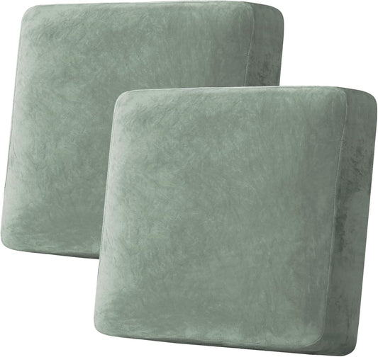 H.VERSAILTEX Velvet Stretch Couch Cushion Cover for Sofa