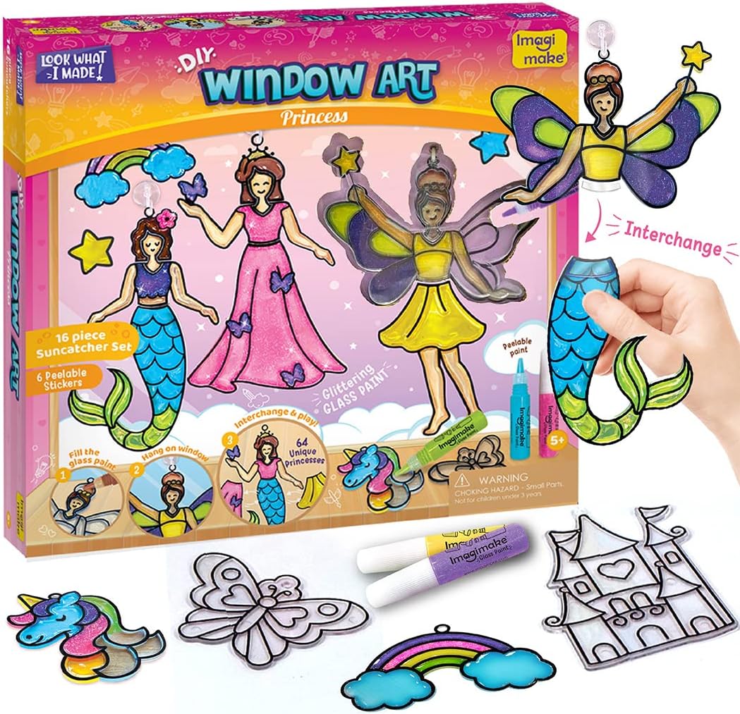 Princess Window Art Kit | Suncatcher Crafts Gift
