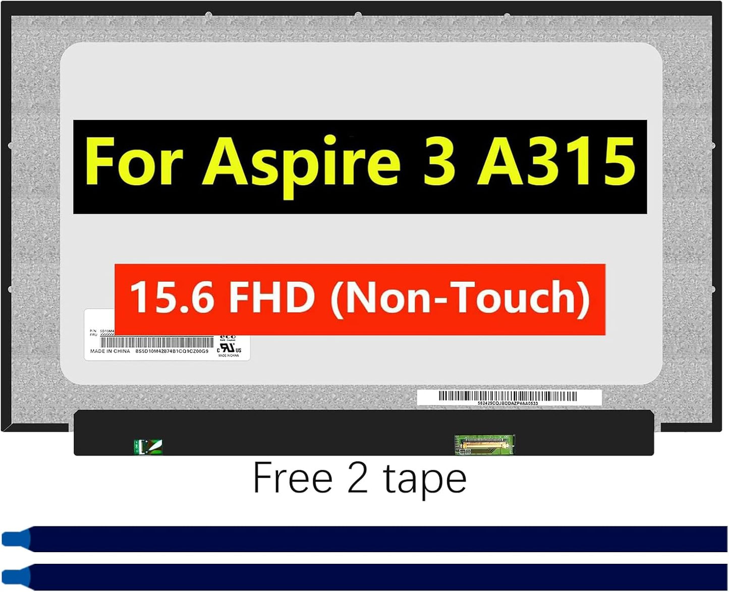 Screen Replacement for Acer Aspire 3 A315-24P 15.6 FHD Display