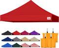 10x10 Commercial Pop Up Canopy Replacement Top - Windproof Red