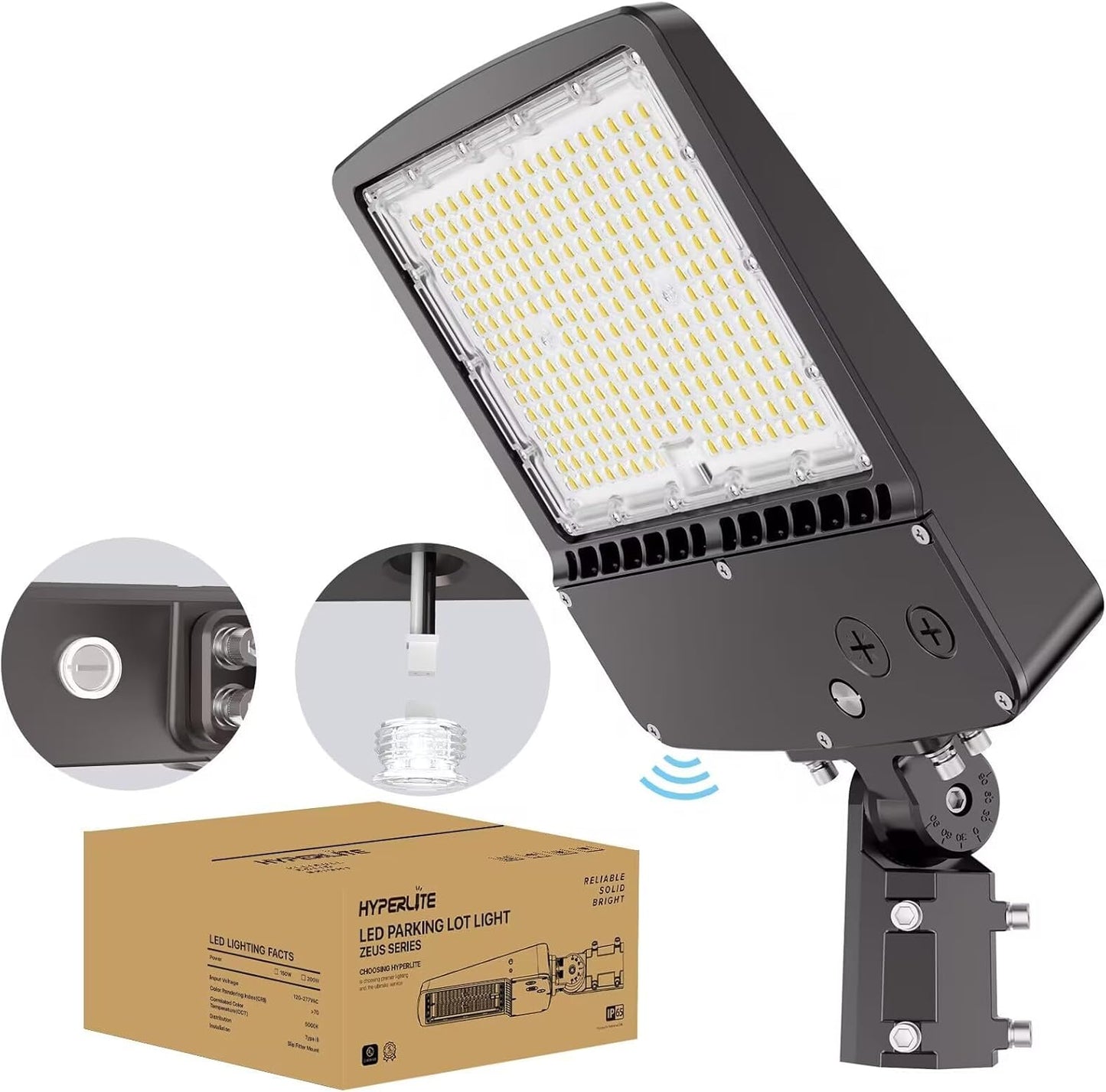 HYPERLITE LED Parking Lot Light - 150W 22500lm for Outdoor Use