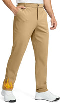 Men's Fleece Lined Pants 30in 32in 34in - Insulated Winter Golf Pants