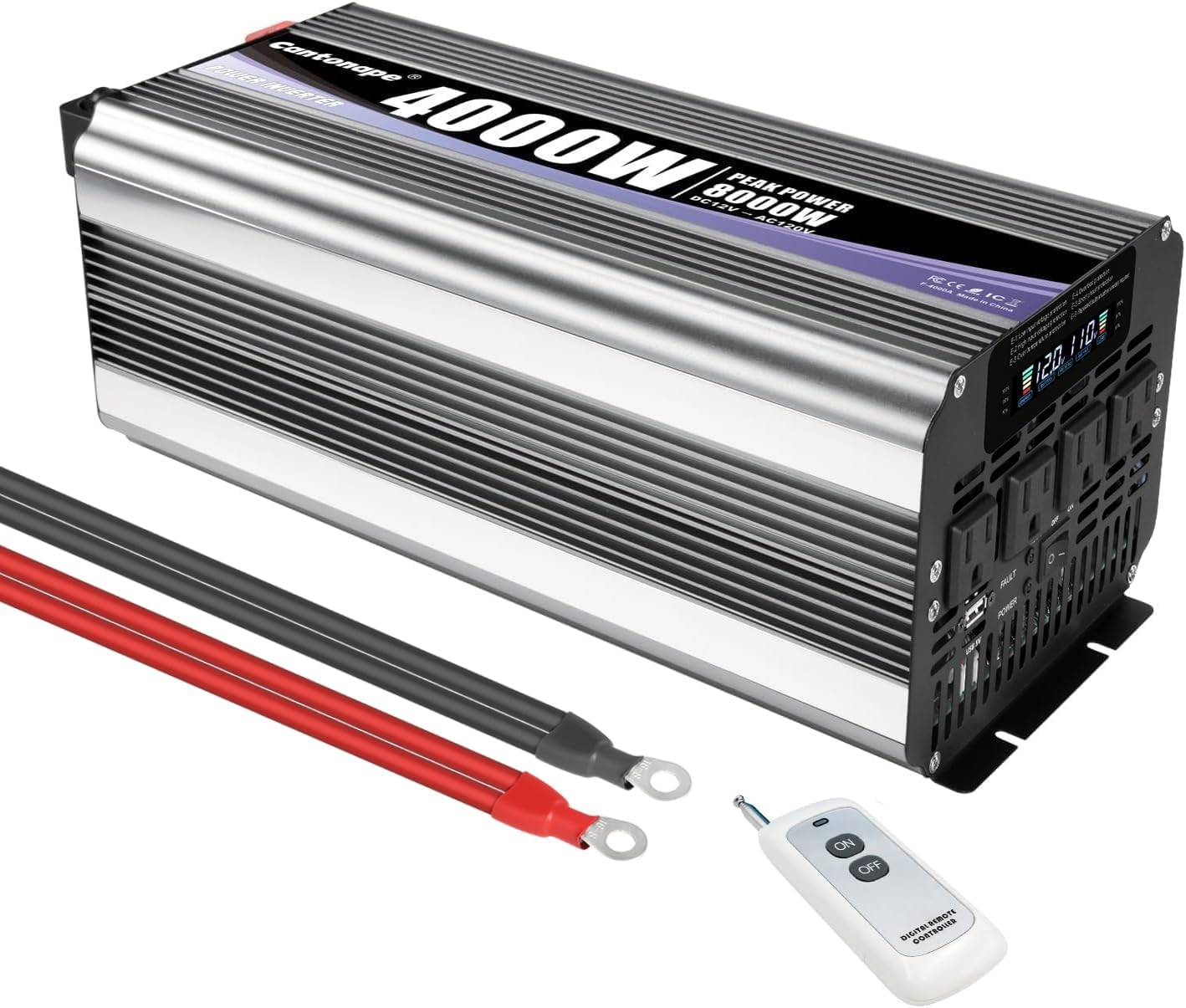 4000 Watt Power Inverter for RVs, Trucks, and Off-Grid Use