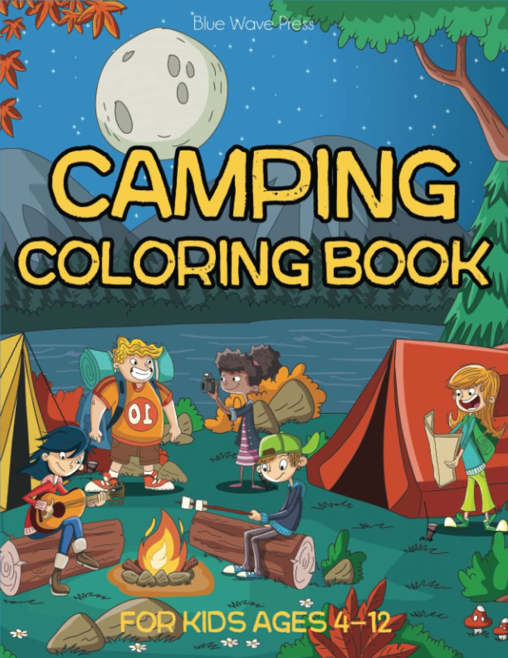 Outdoor Adventure Coloring Book for Kids 4-12 | Blue Wave Press