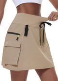 Women's Hiking Cargo Skort Skirt High Waisted - Quick Dry Comfort inch