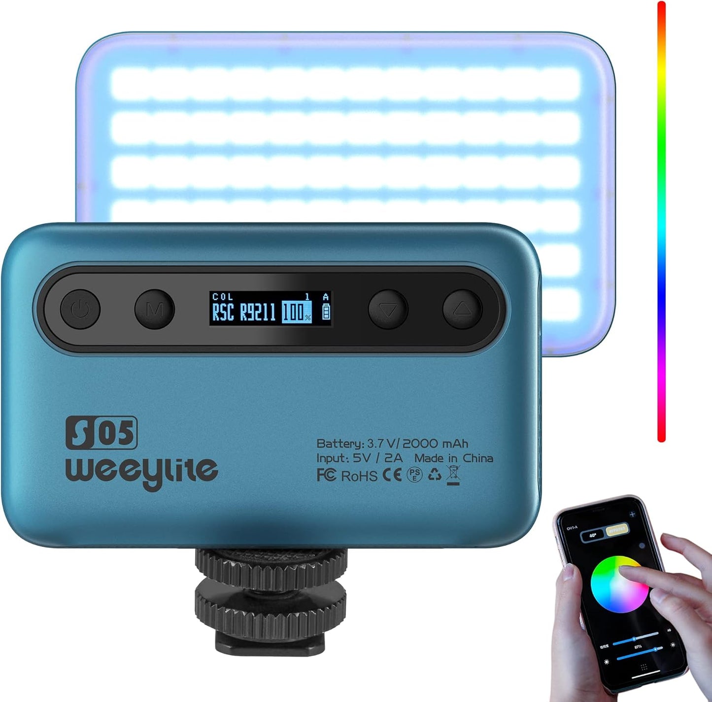 Portable RGB LED Photography Light Panel for Streamers and Vlog