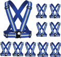 Reflective Strap Safety Vest Gear - 2-10 Pack High Visibility