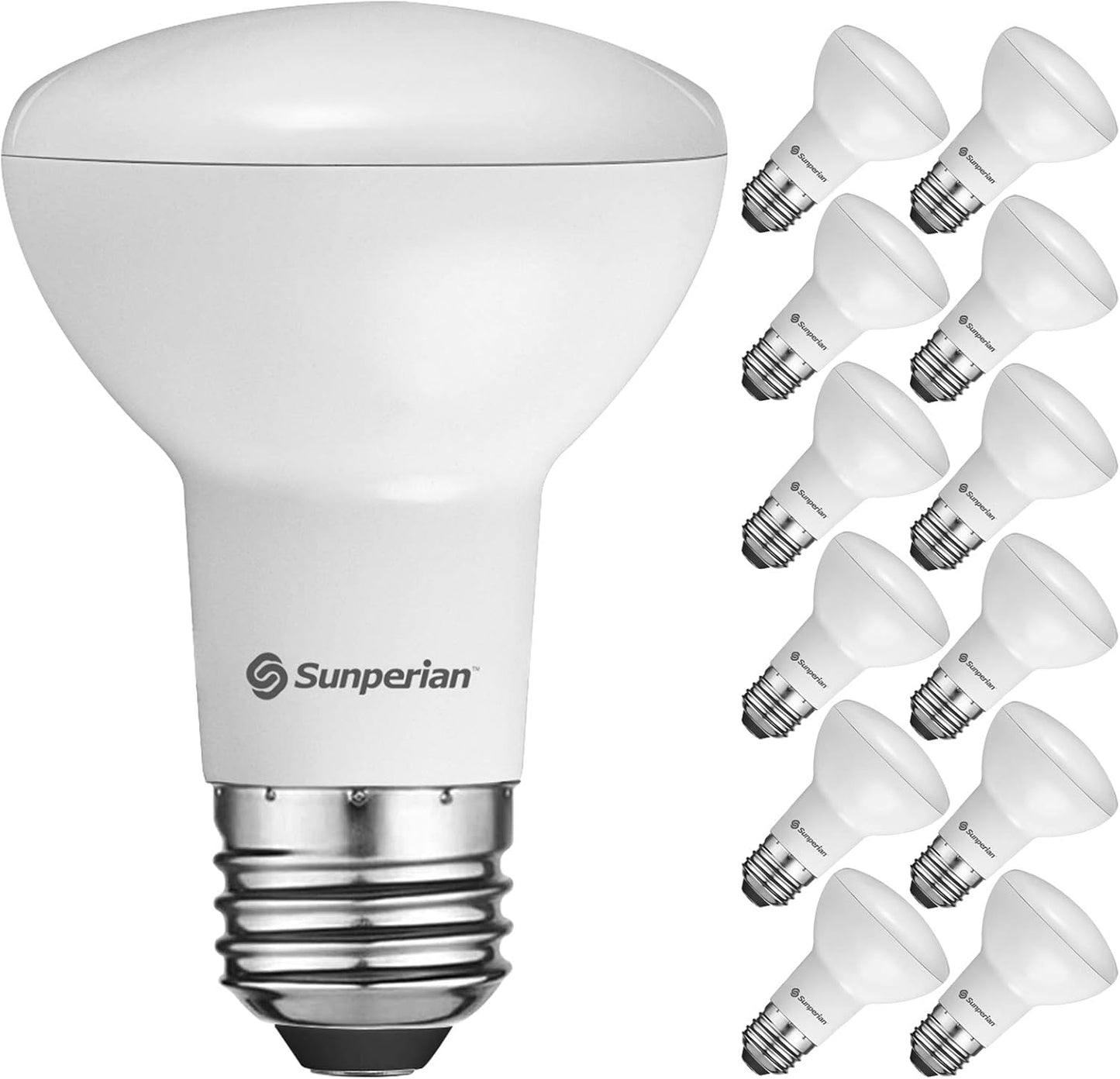 BR20 LED Bulb 12 Pack - Dimmable 6W Flood Light for Home
