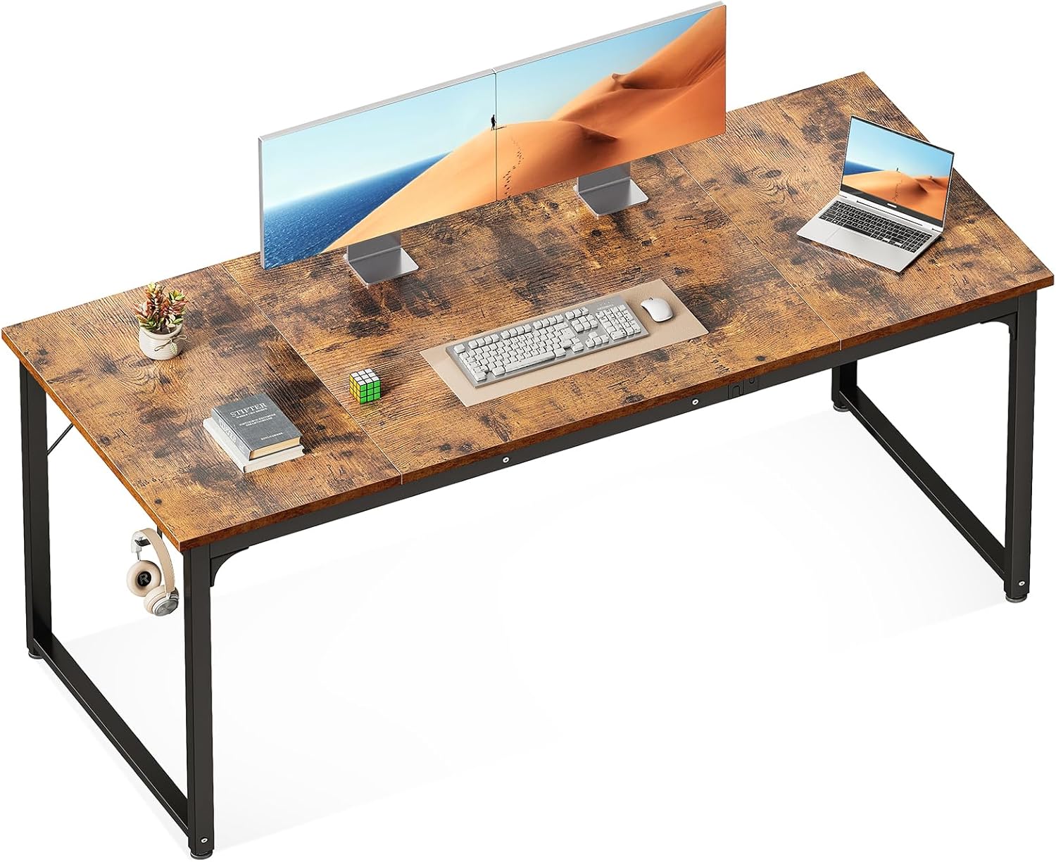 ODK 63 Inches Large Computer Desk for Home Office and Study