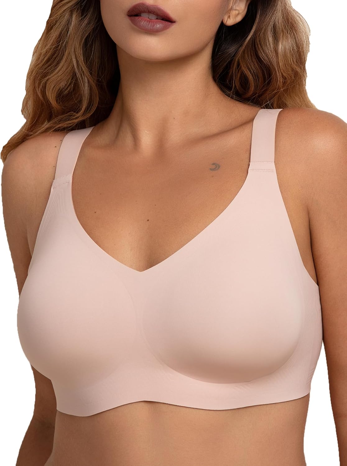 COMFELIE Wireless Seamless Support Bralette for Large Breasts