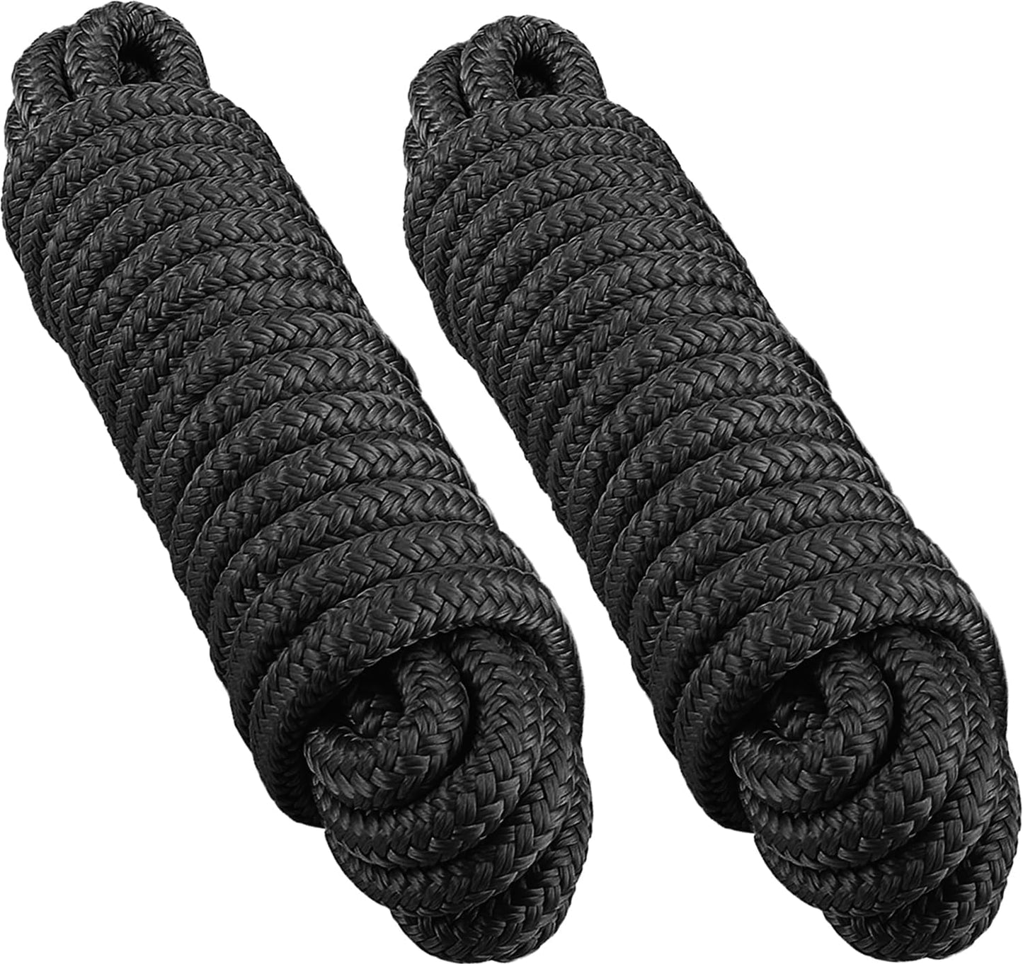 Boat Dock Lines 3/4in x 50ft - Heavy Duty Nylon Ropes for Docking