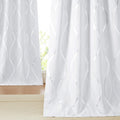 NICETOWN Greyish White Room Darkening Curtain Panels - Elegant Thermal