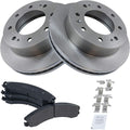 TRQ Front Brake Pad & Rotor Kit Semi-Metallic for 2016-2019 Suburban