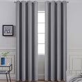 Yakamok 96 in Thermal Insulated Gray Blackout Curtains - Room
