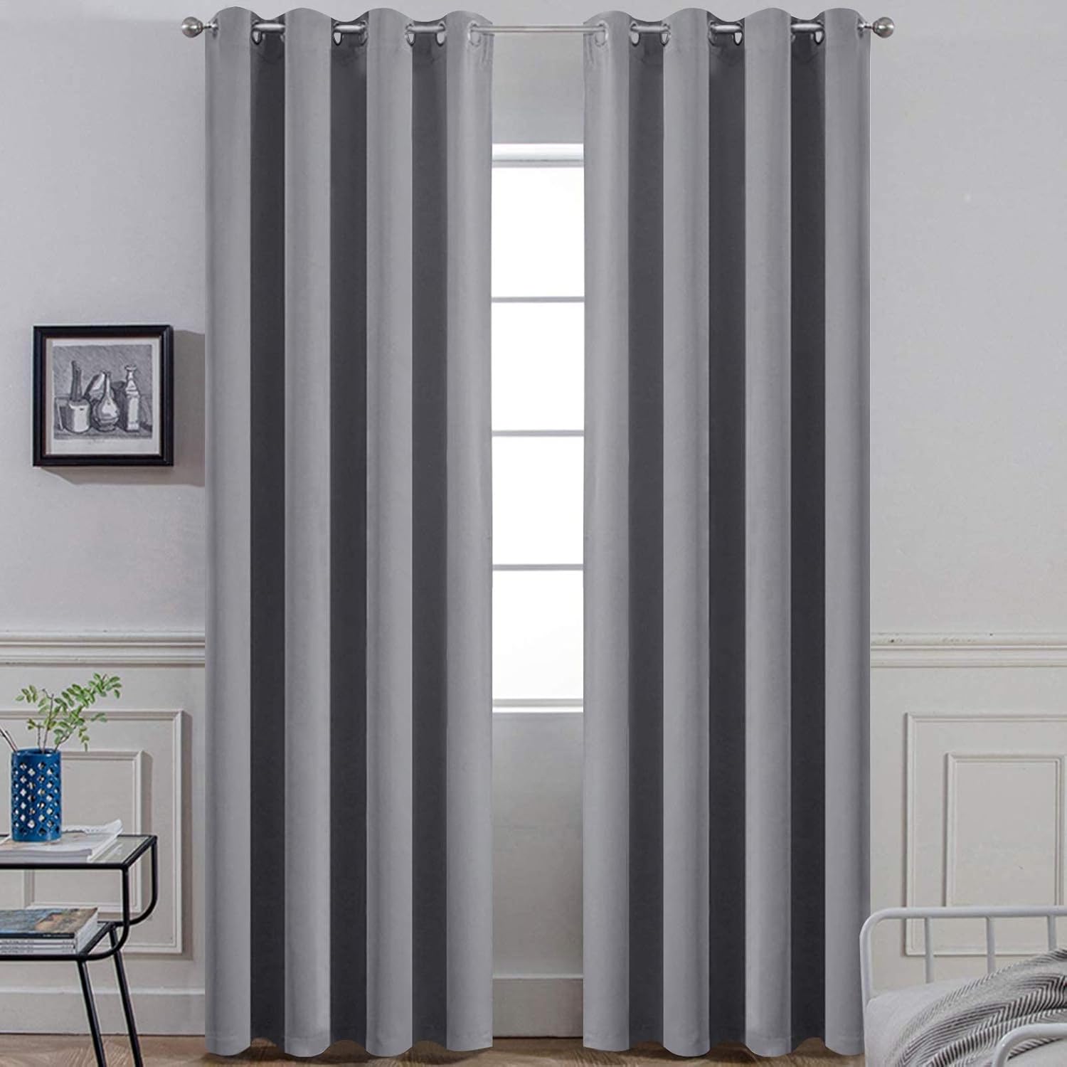 Yakamok 96 Inches Thermal Insulated Blackout Curtains Set of 2