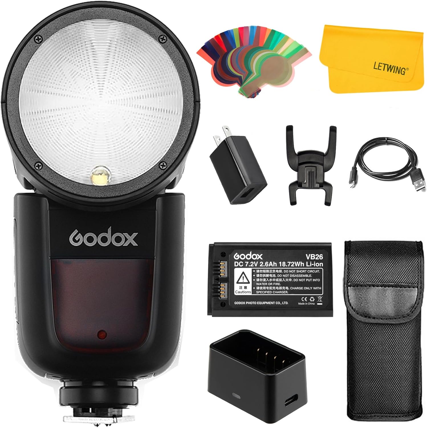 Godox V1 V1-C Round Head Camera Flash for Canon Users