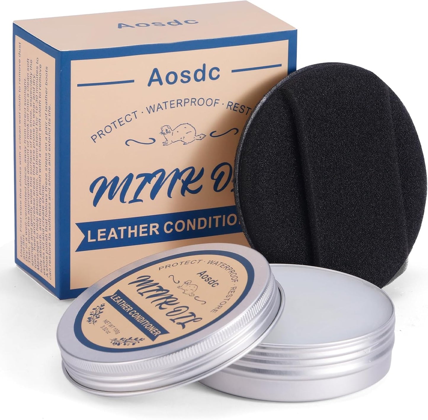 Waterproof Leather Cleaner & Conditioner 3.52 Oz Kit