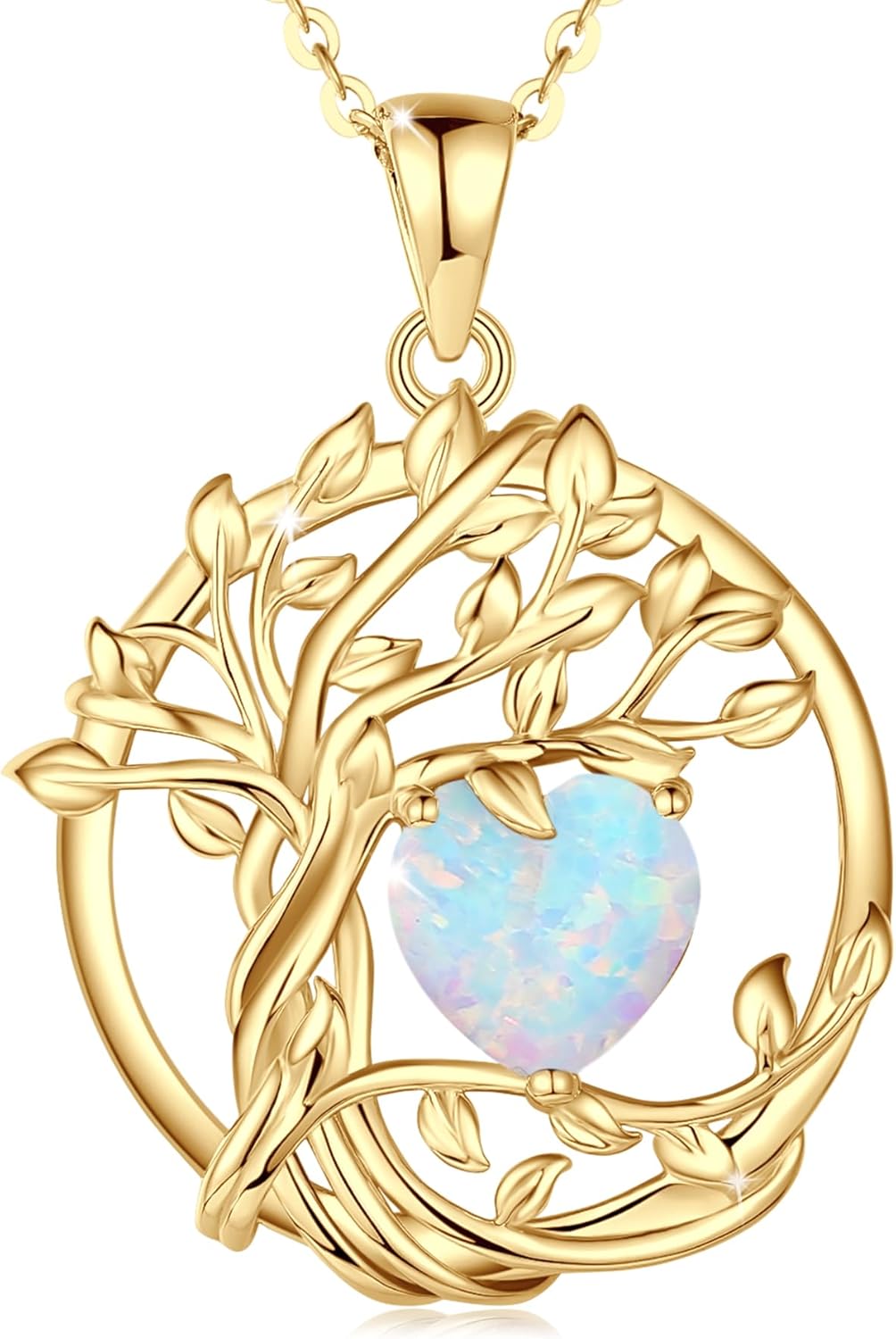 FANCIME Tree of Life Birthstone Necklace for Special Occasions