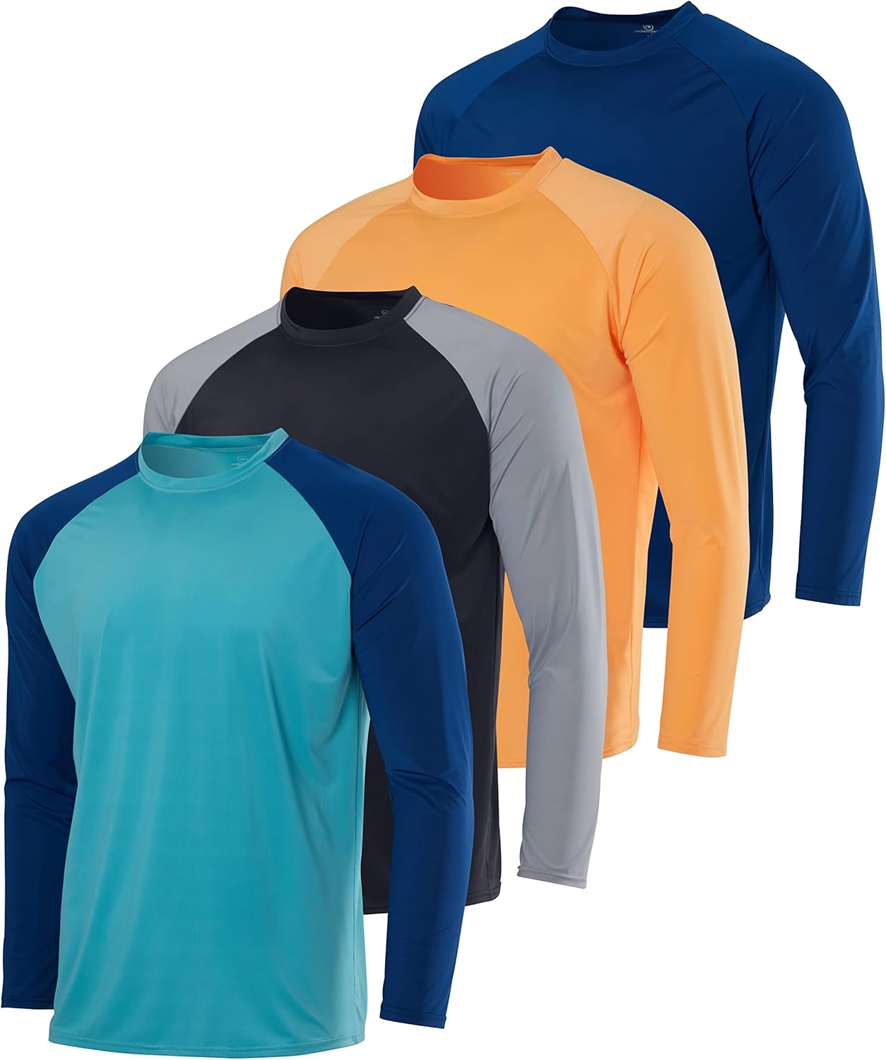 Real Essentials Long Sleeve Rash Guard Shirts for Men UPF 50