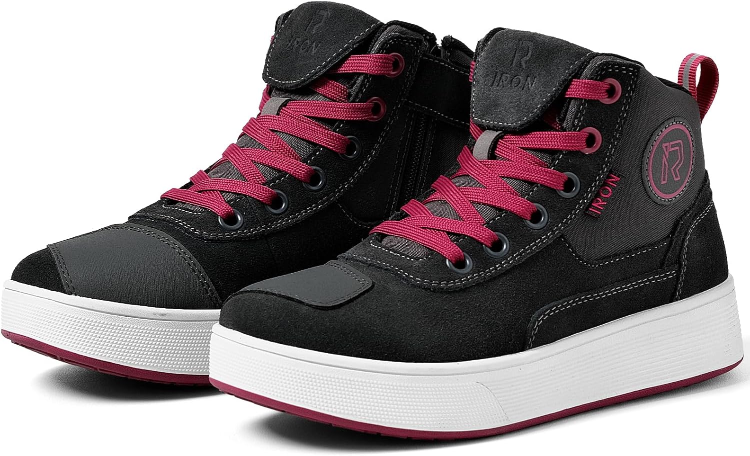 Motorcycle Shoes for Men with Thickened Anti-Slip Sole Design
