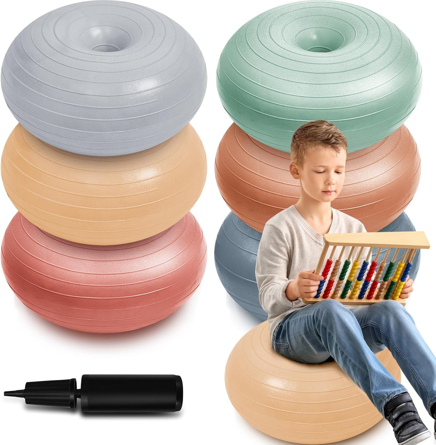 Flexible Seating for Classroom with 6 Pcs Yoga Ball Chairs