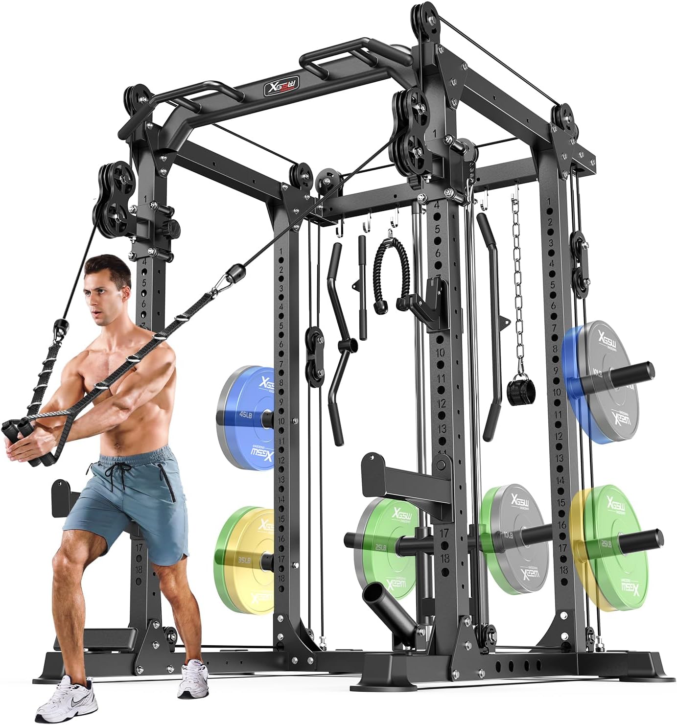 Ultimate Home Gym Power Rack & Cable System