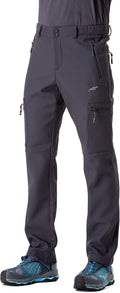 Fleece Lined Insulated Softshell Pants - Warm, Water-Resistant Fit