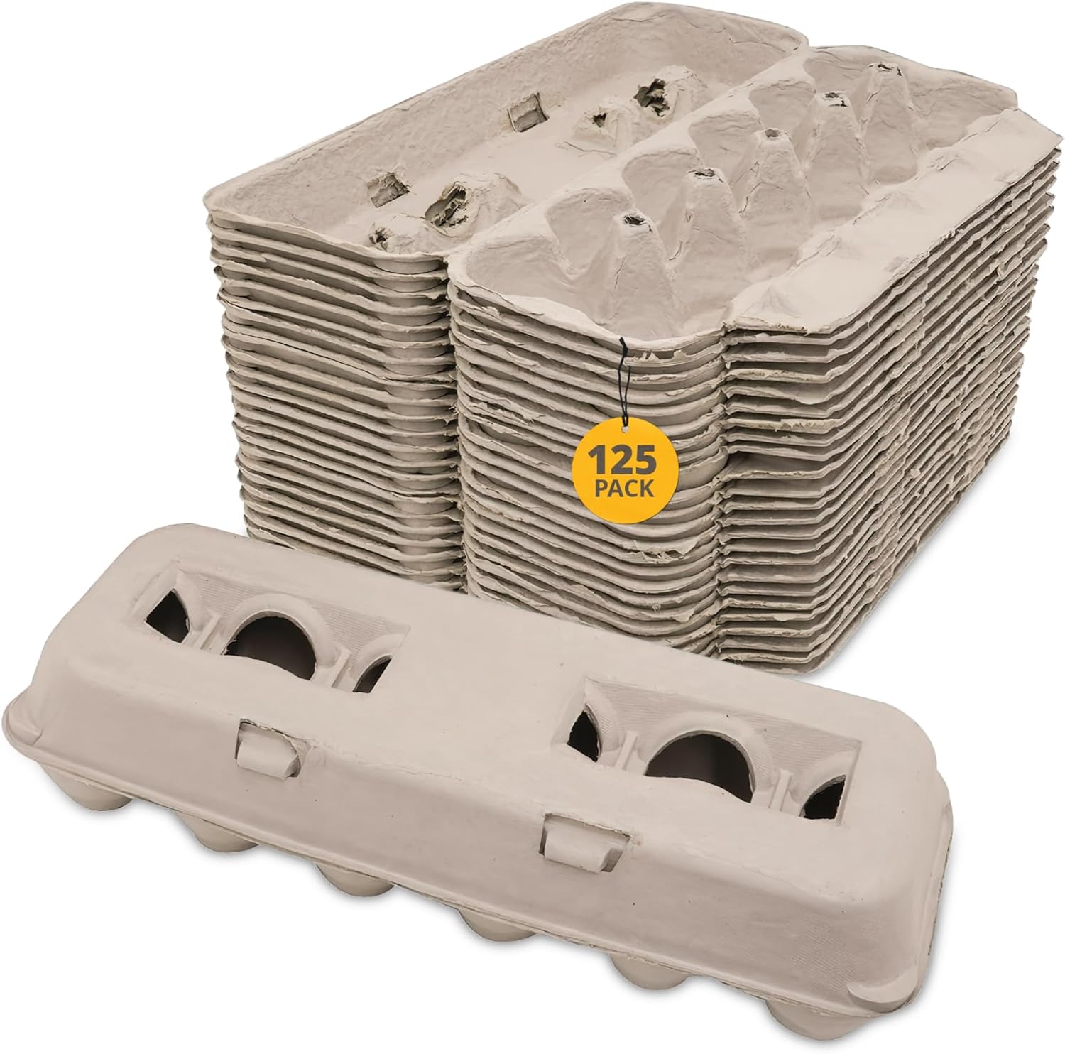 Stromberg's Jumbo Blank Egg Cartons for Secure Storage & Branding