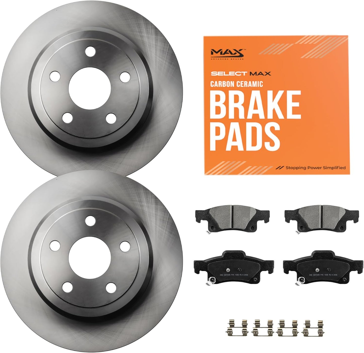 Max Advanced Brakes Rear Brake Kit for Dodge Durango 2011-2021