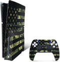 Carbon Fiber Skin for PS5 Slim Disc Edition Bundle - American Camo
