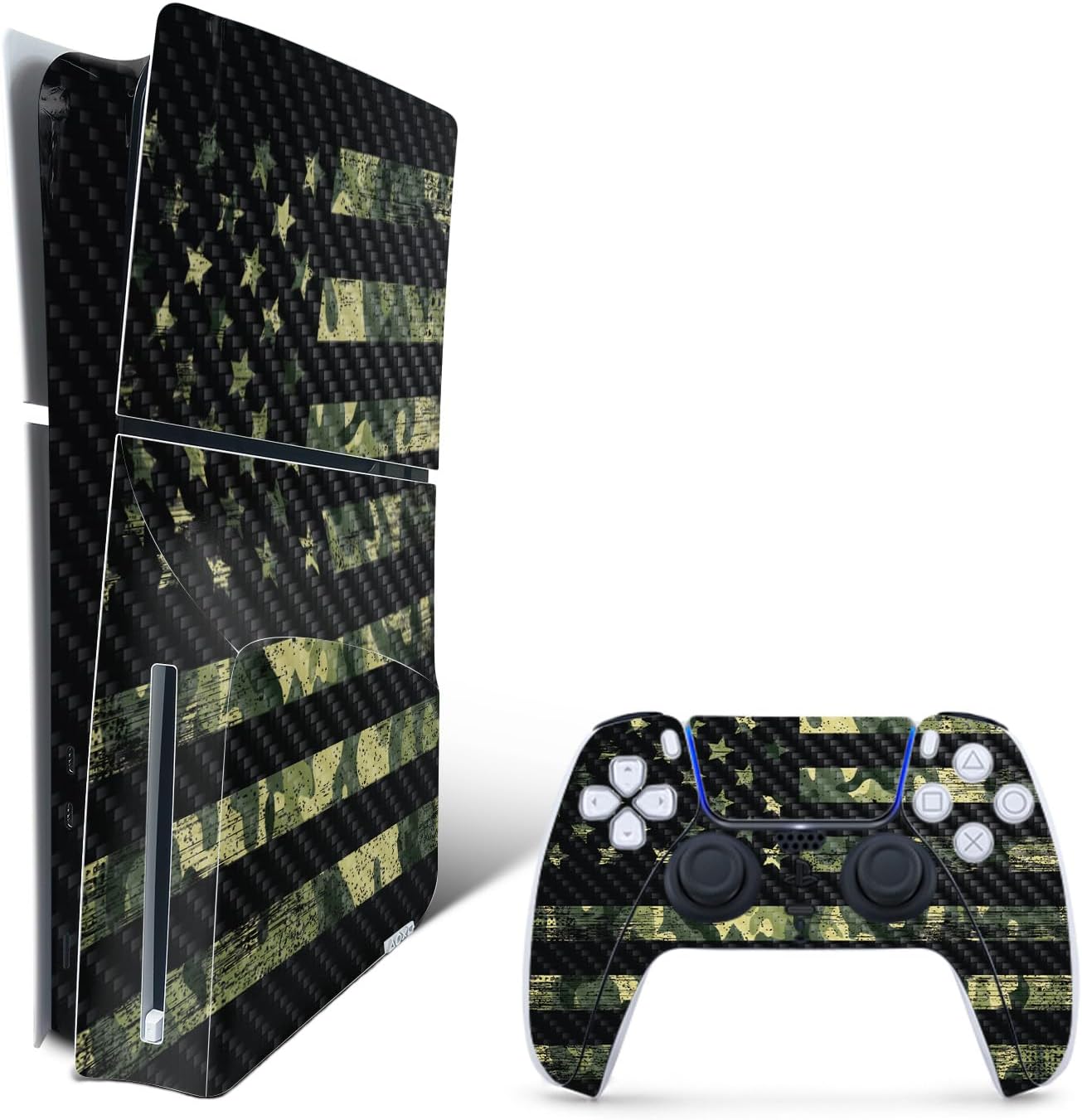 American Camo PS5 Skin - Durable Carbon Fiber Finish