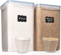 Large Flour Sugar Storage Containers 2 Pack - Airtight Pantry