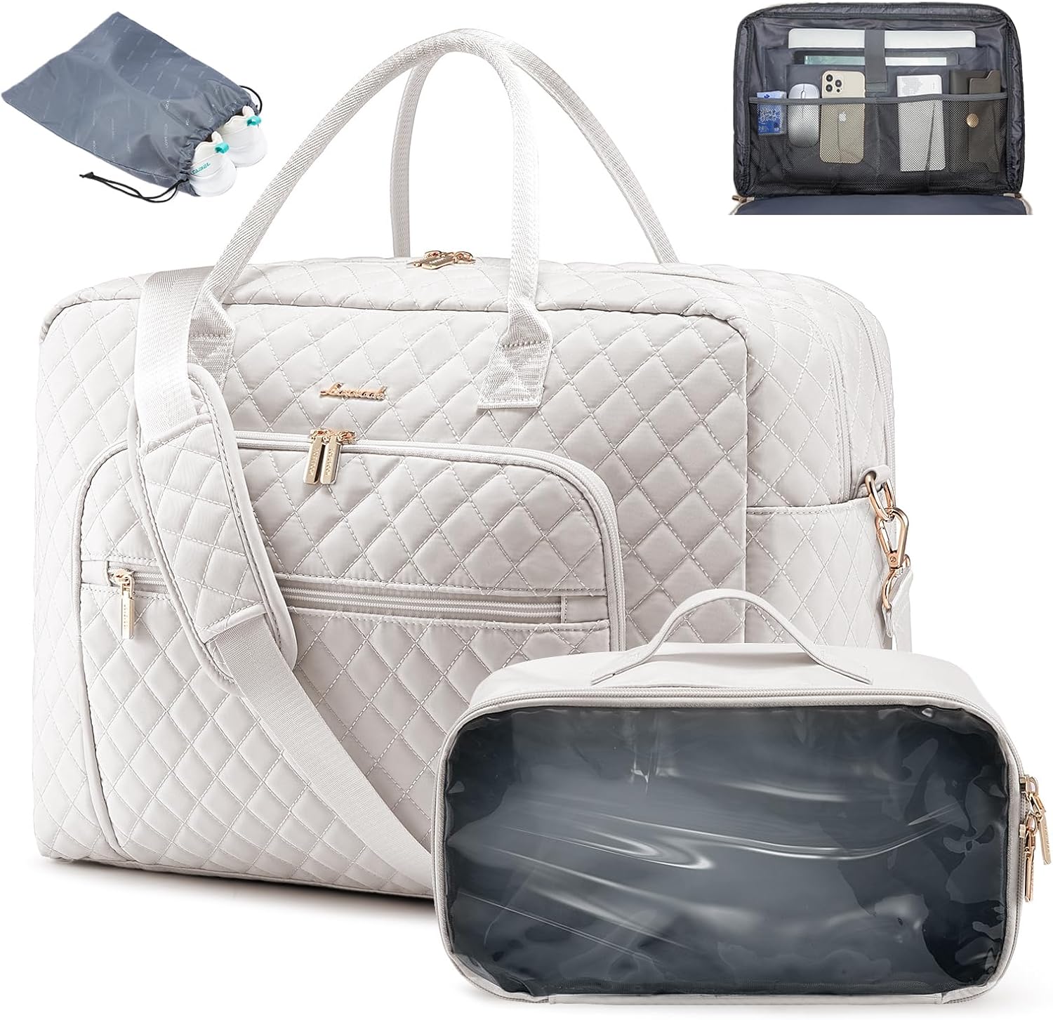 LOVEVOOK Travel Duffle Bag with Laptop Compartment for Women