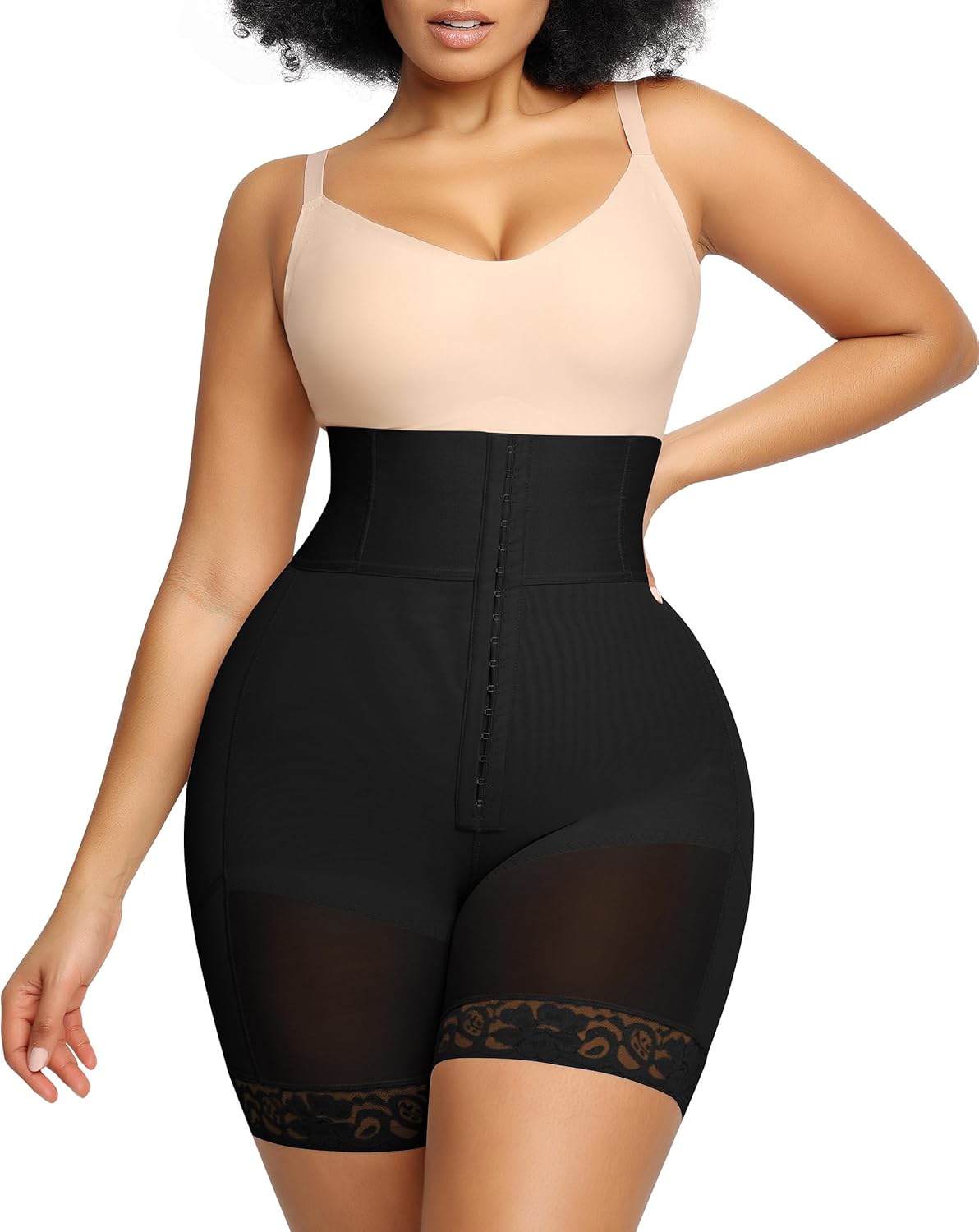 High Waisted Body Shaper Shorts for Women with Tummy Control